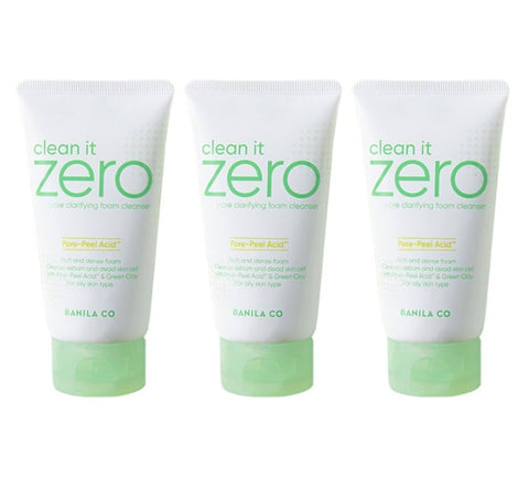 3 x BANILA CO Clean it Zero Pore Clerifying Foam Cleanser 150ml from Korea