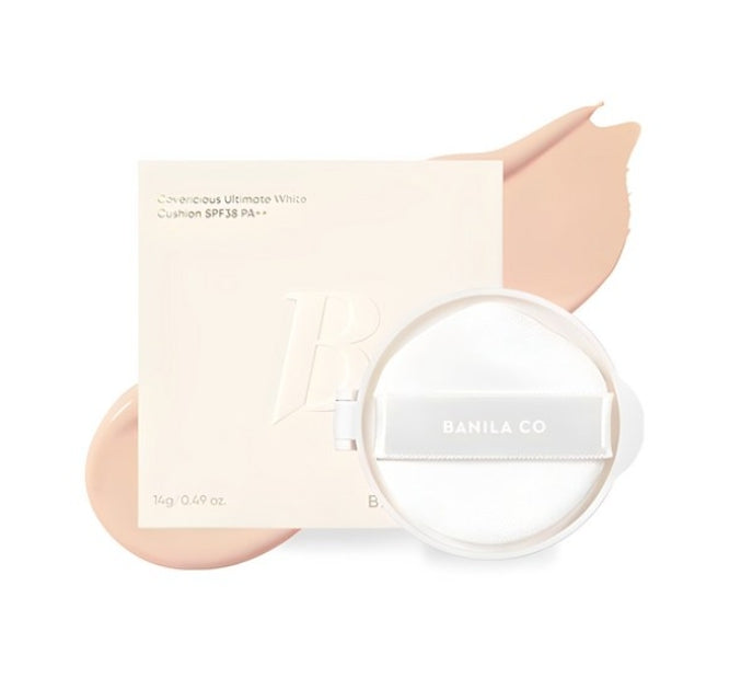 BANILA CO Covericious Ultimate White Cushion Refill 14g, SPF38 PA++, 9 Colours from Korea