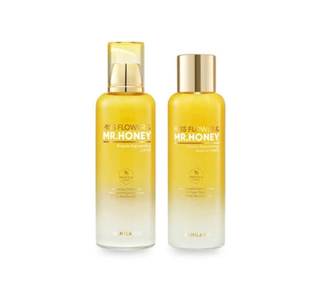 BANILA CO Miss Flower & Mr. Honey Propolis Rejuvenating Toner 190ml + Lotion 150ml from Korea