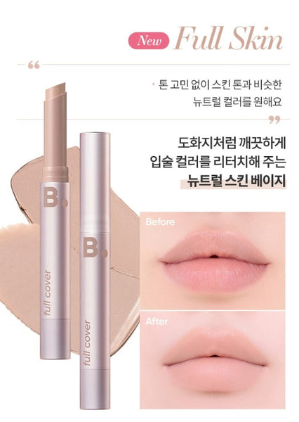 2 x BANILA CO Cover Lip Base 1g, 6 Colours from Korea