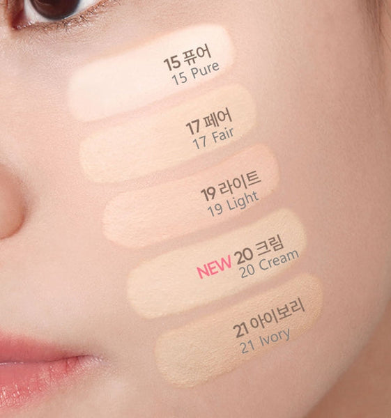 2 x BANILA CO Covericious Ultimate White Cushion Refill 14g, SPF38 PA++, 10 Colours from Korea