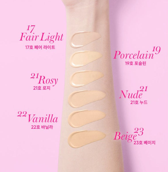2 x BANILA CO Essence Skin Pink Cushion Refill 12g, SPF50+ PA+++, 6 Colours from Korea