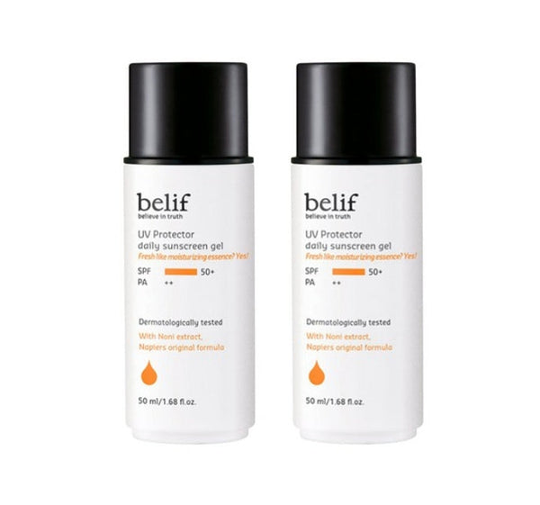 2 x Belif UV Protector Daily Sunscreen Gel 50ml from Korea