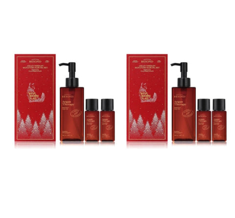 2 x Beyond Argan Therapy Signature Hair Oil Holiday Edition (3 Items) from Korea