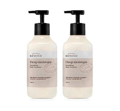 2 x Beyond Deep Moisture Smoothing Body Emulsion 500ml from Korea