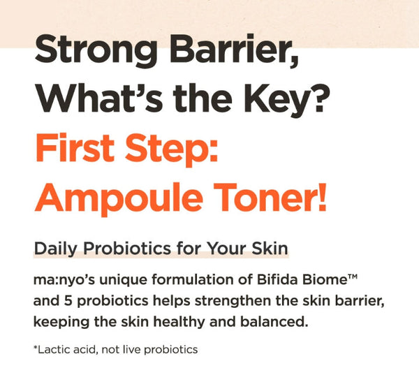 ma:nyo Bifida Biome Complex Ampoule 50ml  +  Bifida Biome Complex Ampoule Toner 400ml from Korea