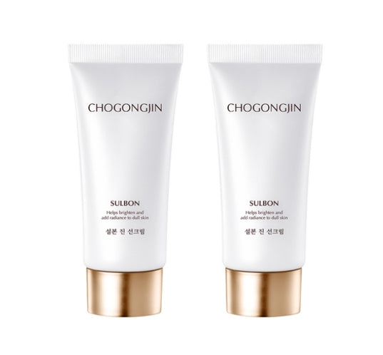 2 x CHOGONGJIN Sulbon Jin Sun Cream SPF50+ PA++++ 50ml from Korea