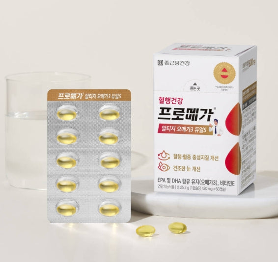 2 x CHONGKUNDANG Healthcare Promega rTG Omega 3 Dual S, 60 Capsules from Korea