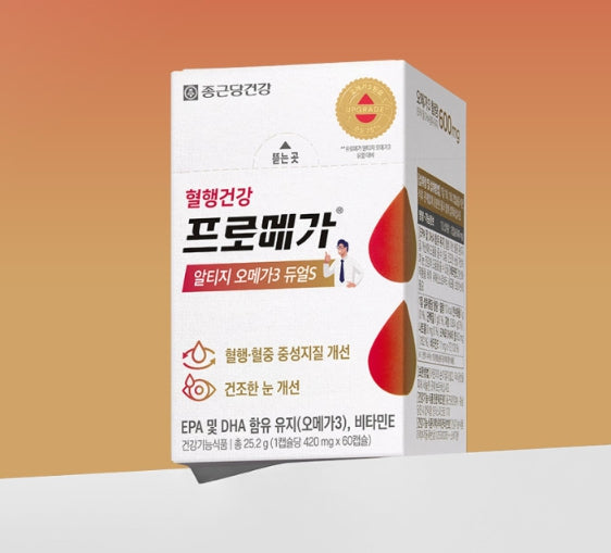 CHONGKUNDANG Healthcare Promega rTG Omega 3 Dual S, 60 Capsules from Korea