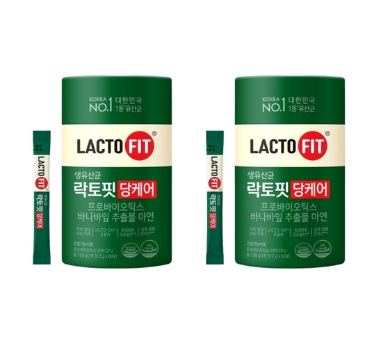 2 x CHONGKUNDANG LACTO FIT Probiotics Blood Sugar Care 60 Sticks from Korea