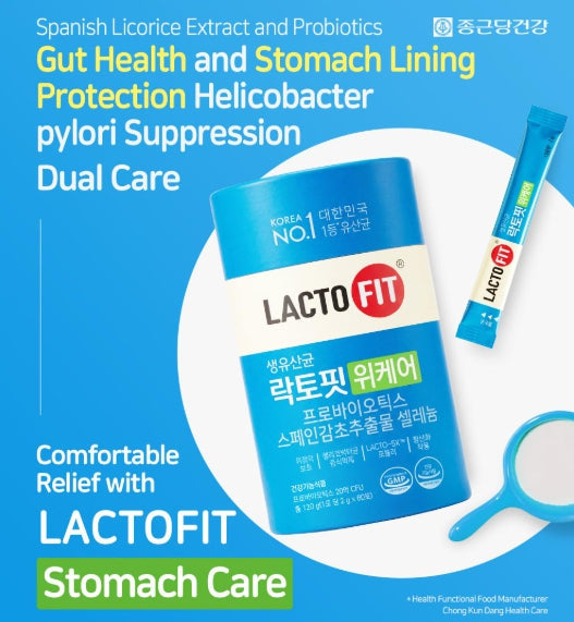 3 x CHONGKUNDANG LACTO FIT Probiotics Stomach Care 60 Sticks from Korea