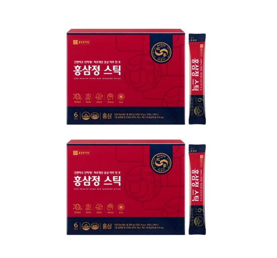 2 x CHONGKUNDANG Healthcare Red Ginseng Stick 30 Sticks from Korea