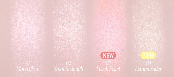 2 x CLIO Glass & Highlighter 5g, 4 Colour Options from Korea