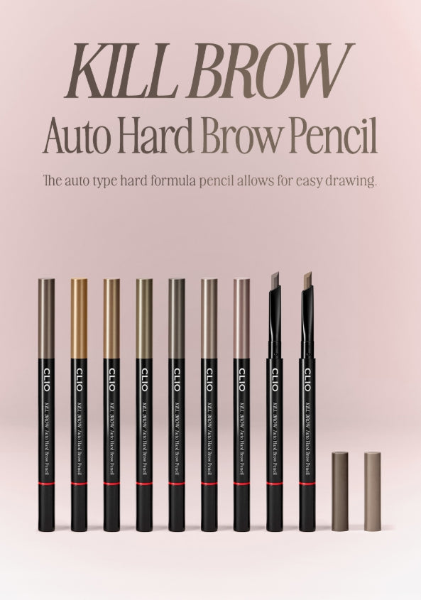 2 x CLIO Kill Brow Auto Hard Brow Pencil 0.31g (9 Colours)  from Korea