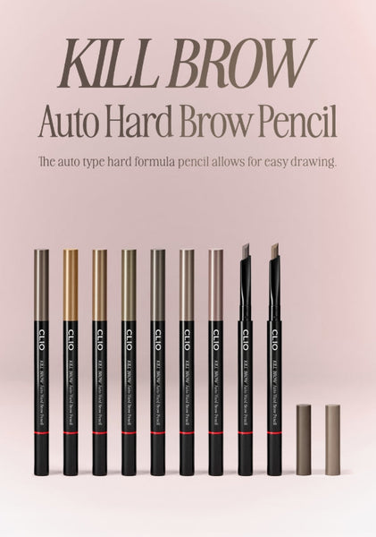 2 x CLIO Kill Brow Auto Hard Brow Pencil 0.31g (9 Colours)  from Korea