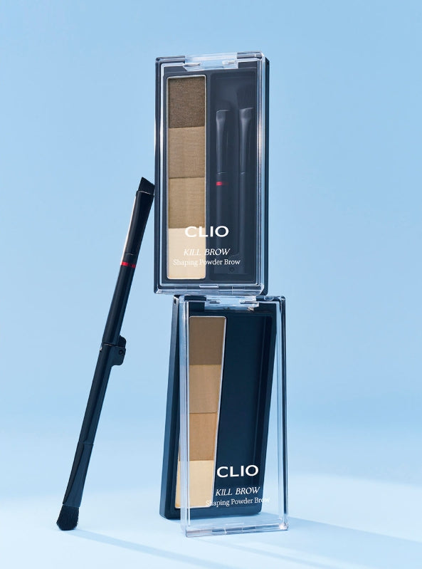 CLIO Kill Brow Shaping Powder Brow, 4-Colour Palette, 2 Options from Korea