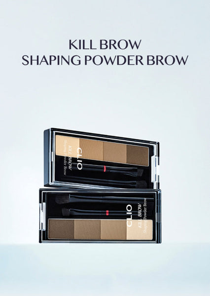 CLIO Kill Brow Shaping Powder Brow, 4-Colour Palette, 2 Options from Korea