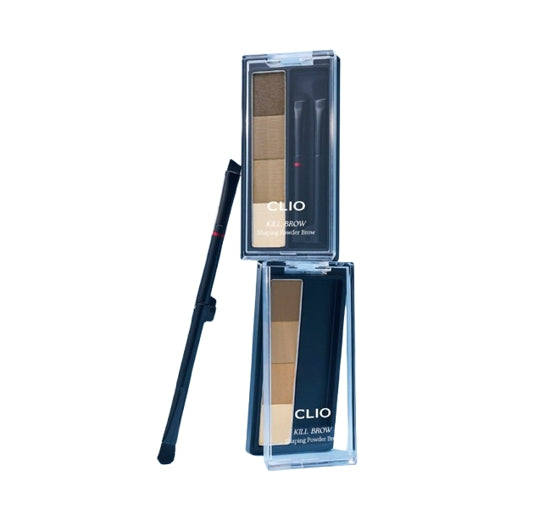 CLIO Kill Brow Shaping Powder Brow, 4-Colour Palette, 2 Options from Korea