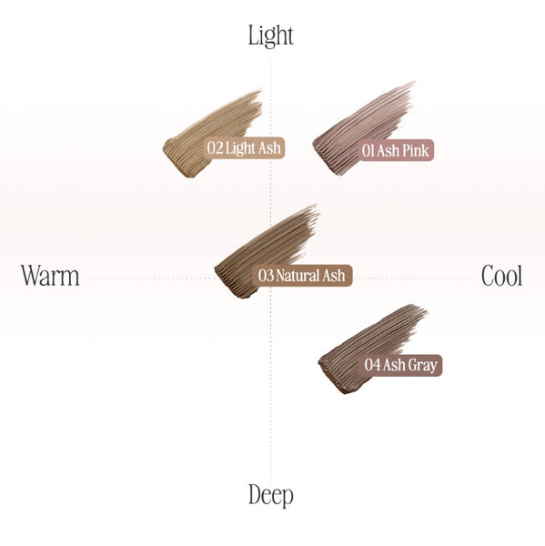 2 x CLIO Kill Brow Slim Ash Browcara 3g, 2 Colour Options from Korea