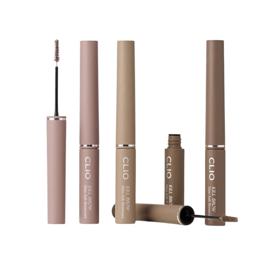 2 x CLIO Kill Brow Slim Ash Browcara 3g, 2 Colour Options from Korea