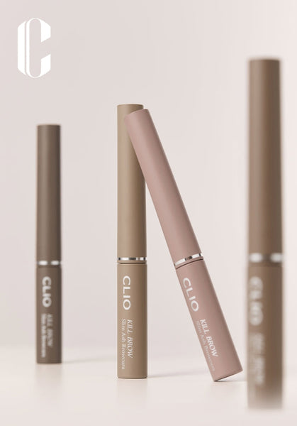 2 x CLIO Kill Brow Slim Ash Browcara 3g, 2 Colour Options from Korea