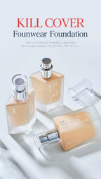 2 x CLIO Kill Cover Founwear Foundation 38g SPF 30 PA+++, 2 Colours from Korea