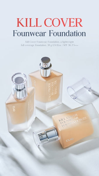 CLIO Kill Cover Founwear Foundation 38g SPF 30 PA+++, 2 Colours from Korea