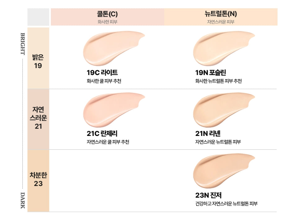 2 x CLIO Kill Cover Mesh Blur Cushion (Main 15g + Refill 15g) 5 Colours from Korea