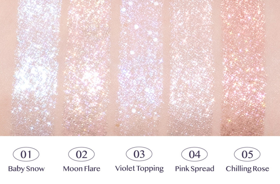 CLIO Moon Glass Liquid Glitter 1g, 2 Colour Options from Korea