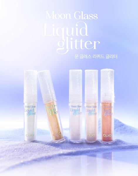 CLIO Moon Glass Liquid Glitter 1g, 2 Colour Options from Korea