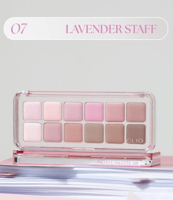 2 x CLIO Pro Eye Palette Air, 12-Colour Eyeshadow Palette, 7 Options from Korea