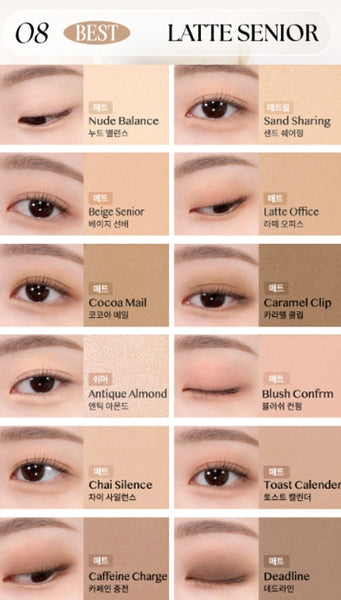 2 x CLIO Pro Eye Palette Air, 12-Colour Eyeshadow Palette, 7 Options from Korea