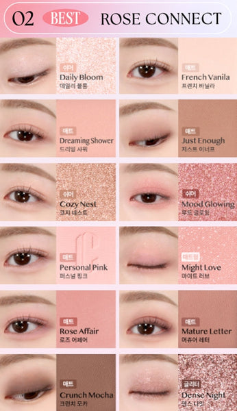 2 x CLIO Pro Eye Palette Air, 12-Colour Eyeshadow Palette, 7 Options from Korea