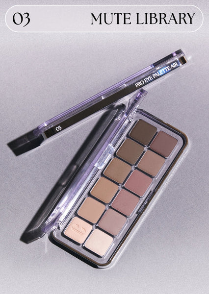 2 x CLIO Pro Eye Palette Air, 12-Colour Eyeshadow Palette, 7 Options from Korea