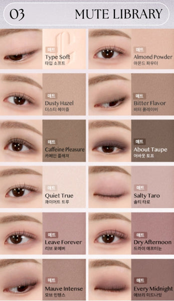 2 x CLIO Pro Eye Palette Air, 12-Colour Eyeshadow Palette, 7 Options from Korea