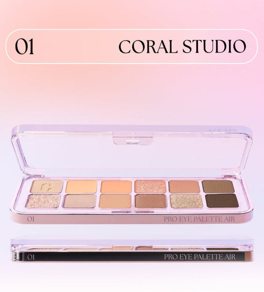 2 x CLIO Pro Eye Palette Air, 12-Colour Eyeshadow Palette, 7 Options from Korea