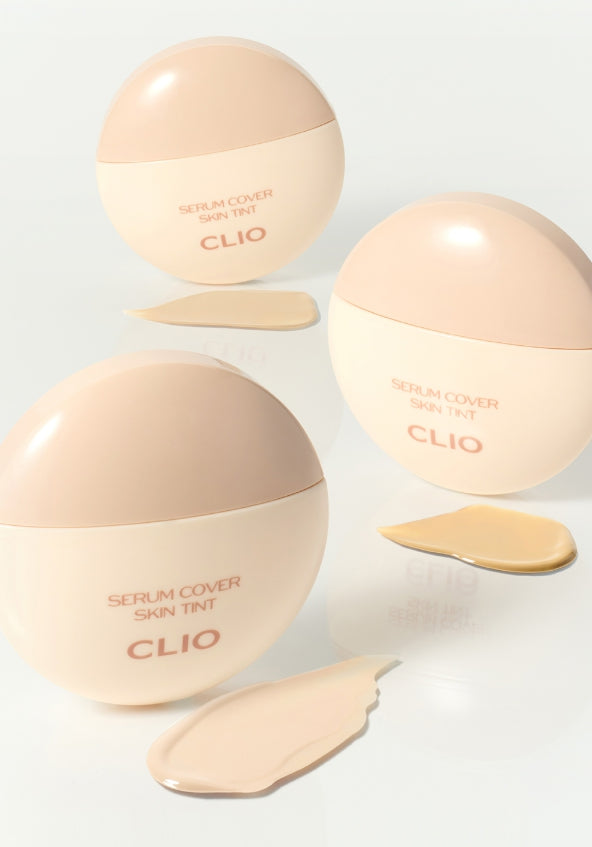 2 x CLIO Serum Cover Skin Tint 30ml SPF20 PA+++, 3 Colours from Korea