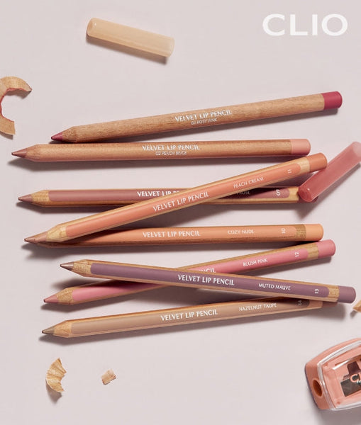 2 x CLIO Velvet Lip Pencil 1.45g, 7 Colour Options from Korea