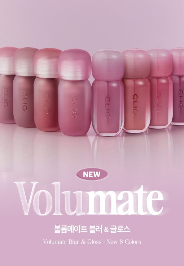 2 x CLIO Volumate Blur & Gloss Tint 3.8g, Blur Version 10 Colour Options from Korea