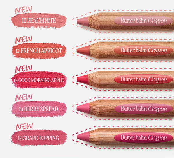 CLIO Butter Balm Crayon 3.9g, Light Matte 5 Colour Options from Korea