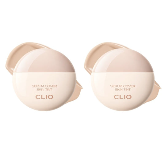 2 x CLIO Serum Cover Skin Tint 30ml SPF20 PA+++, 3 Colours from Korea