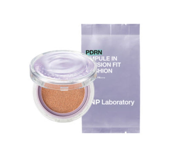 PDRN Laboratory compact powder with packaging on a white background