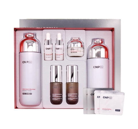 CNP Rx Skin Rejuvenating July 2025 Set (7 Items) + PHA Peeling Pad Kit(20ea) from Korea