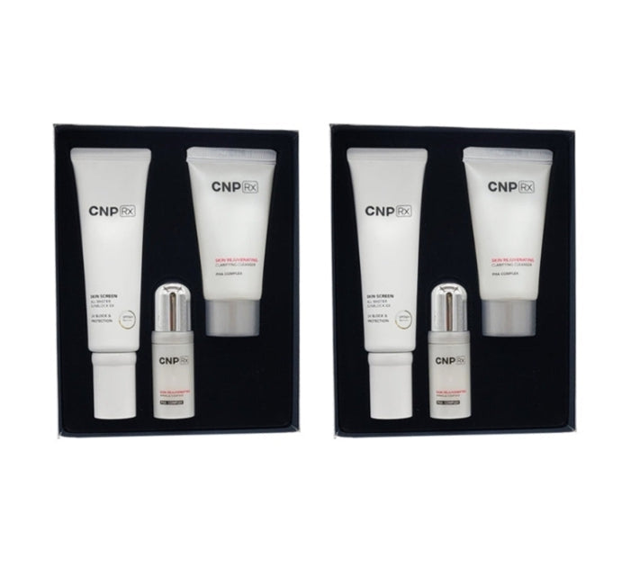 2 x CNP Rx Skin Screen All Master Sun Block Dec. 2024 Set (3 Items) from Korea