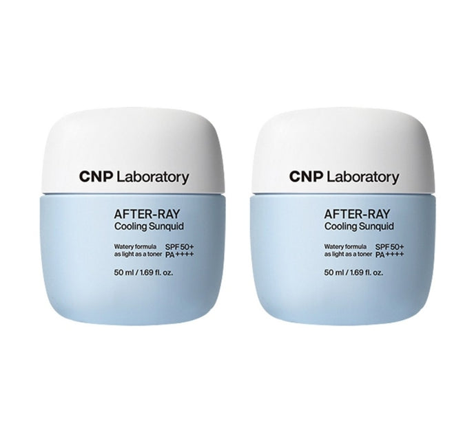 2 x CNP Laboratory After-Ray Cooling Sunquid 50ml SPF50+ PA++++ from Korea