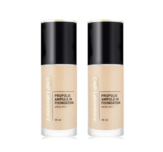 2 x CNP Laboratory Propolis Ampule In Foundation 35ml #21 Light Beige SFP 35 PA++ from Korea by CNP Laboratory