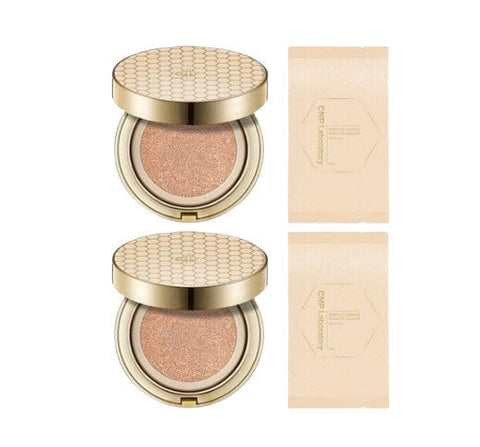 2 x CNP Laboratory Propolis Ampule in Matte Cushion Set (Main + Refill) #23 Natural Beige SPF35 PA++ from Korea