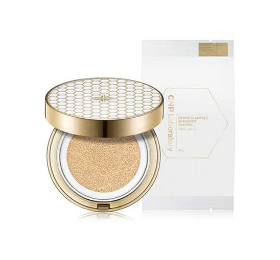 CNP Laboratory Propolis Ampule in Radiant Cushion Set(Main + Refill) #21 Light Beige SPF50+ PA+++ from Korea