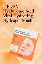 2 x COSRX 5 PDRN Hyaluronic Acid Vital Hydrating Hydrogel Mask (3 Sheets) from Korea