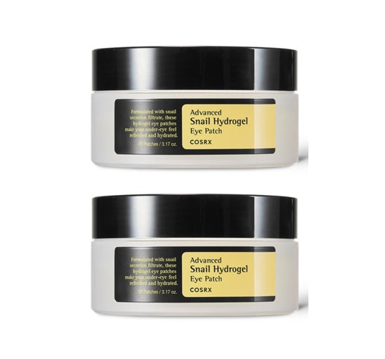 2 x COSRX Advanced Snail Hydrogel Eye Patch 60 Patches from Korea